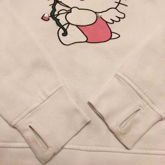ADORABLE  y2k hoodie with hello kitty logo and crystal details! - Picture 15 of 15